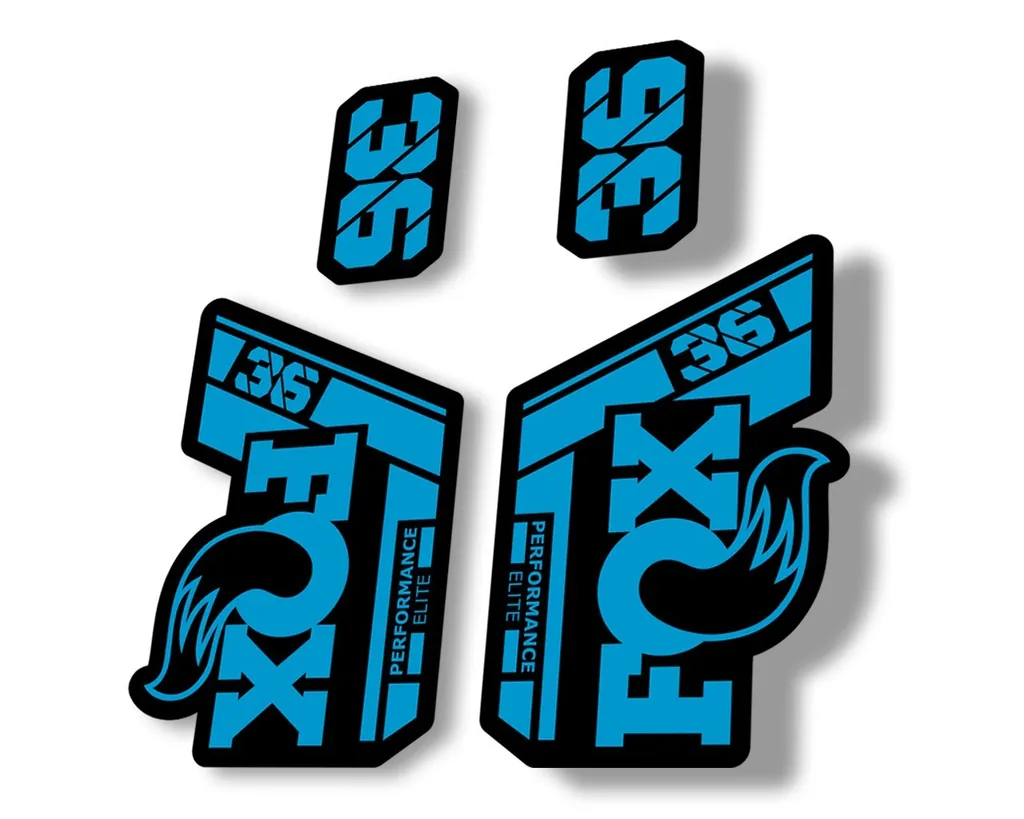 FOX 36 Performance Elite 2021 Forks Suspension Factory Decal Sticker Blue - 1
