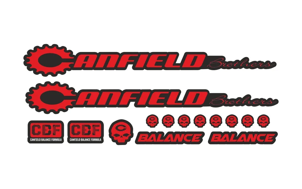 Bicycle Vinyl Stickers Custom Compatible with Canfield Balance 2016 Red - 1