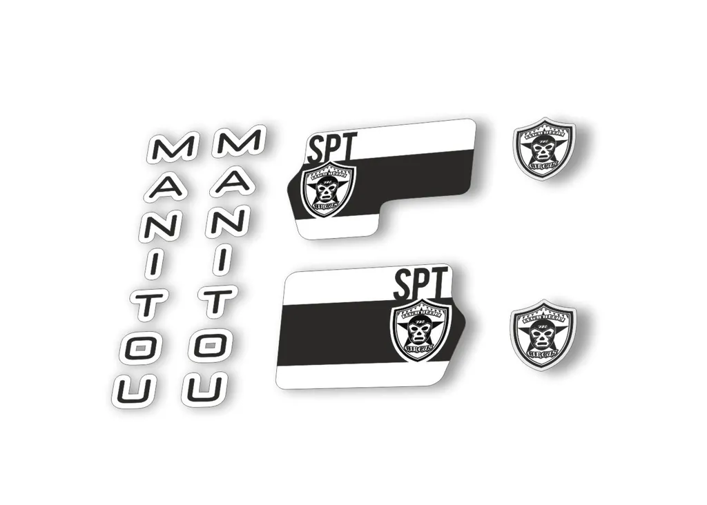 Manitou Circus Sport 2020 Fork Suspension Decal Kit Sticker Set Black - 1