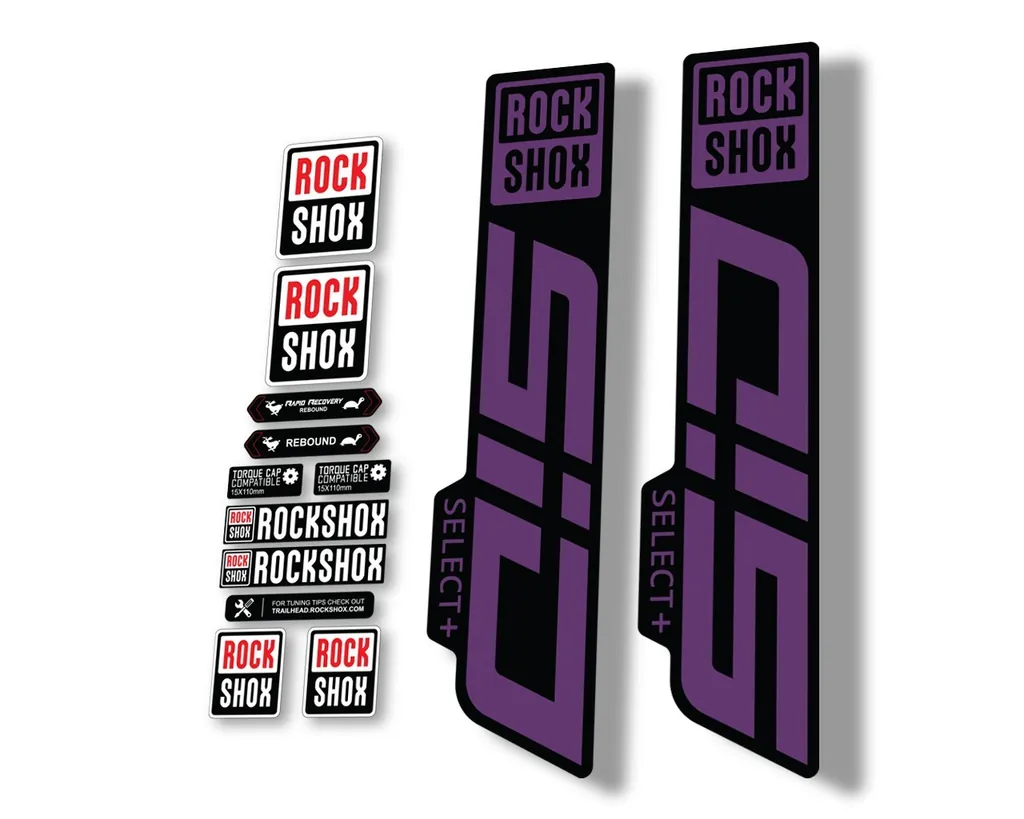 Rock Shox SID 2021 Select + (Plus) Mountain Bike Cycling Decal Sticker Purple - 1