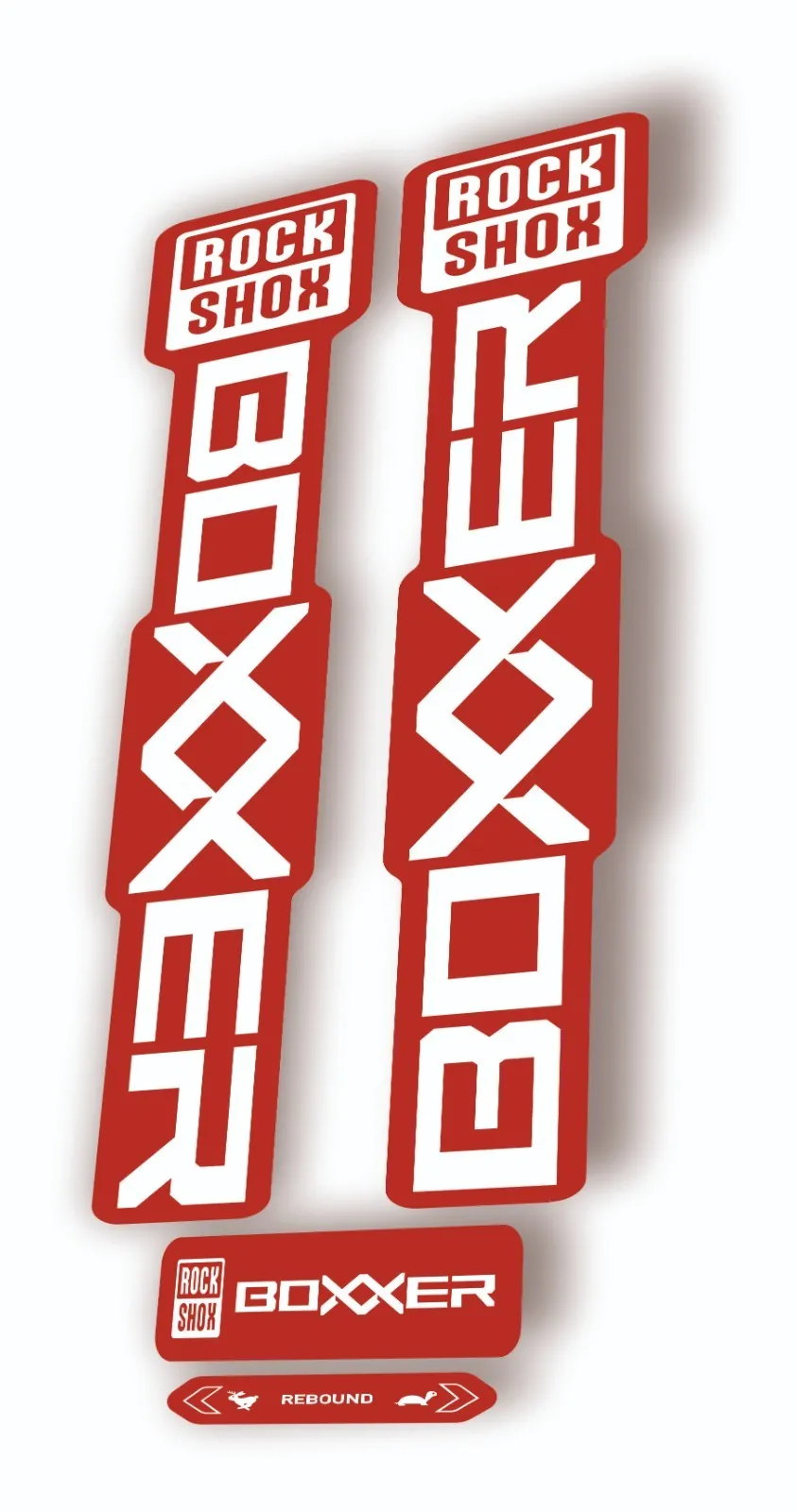 Rock Shox BOXXER 2024 ULTIMATE Mountain Bike Cycling Decal Adhesive Red #1 - 1