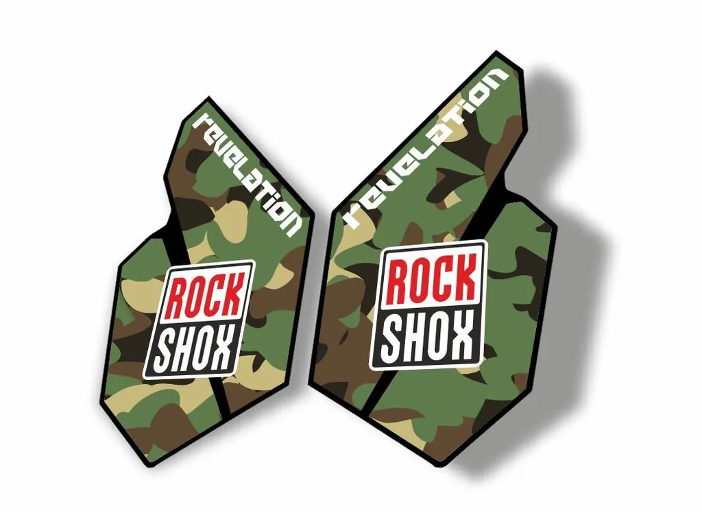 Rock Shox REVELATION 2012 Mountain Bike Cycling Decal Sticker Adhesive Camuflage - 1