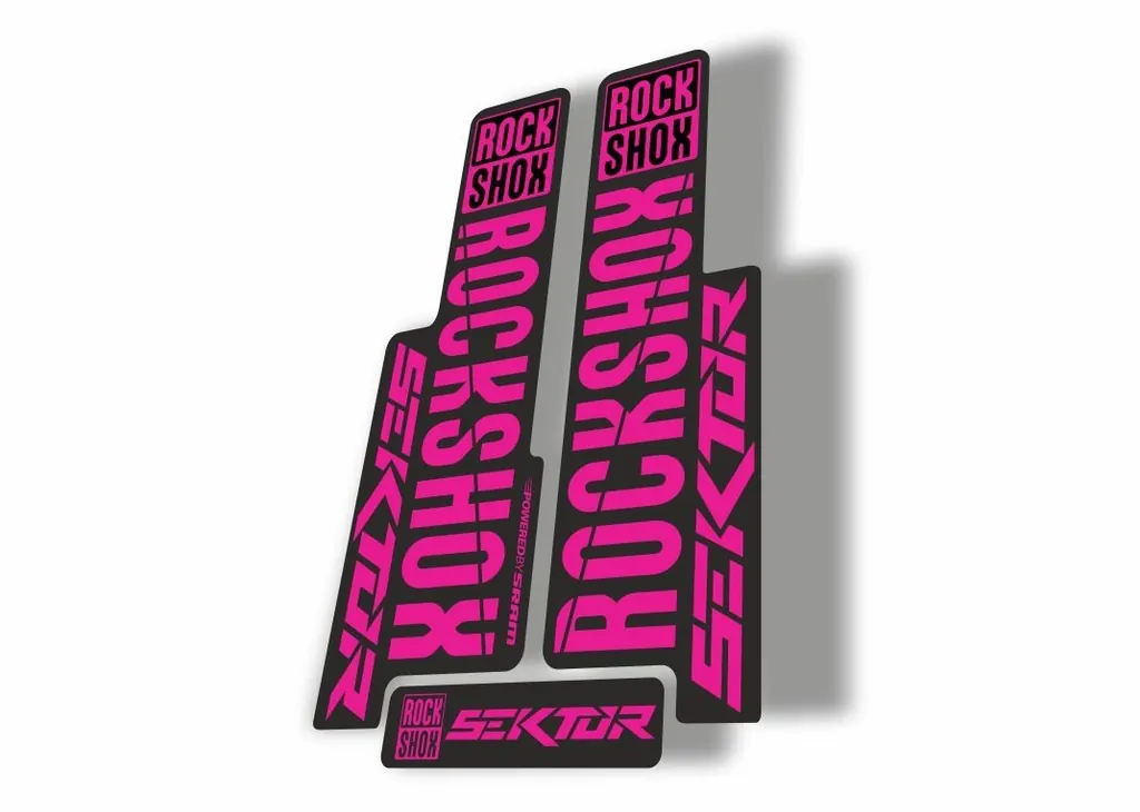 Rock Shox SEKTOR 2018 Fork Decal Mountain Bike Cycling Sticker Adhesive Pink - 1