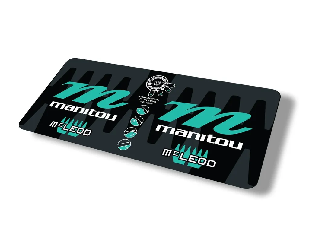Manitou Mcleod 2015 Rear Shock Suspension Factory Sticker Decal Dolphin - 1