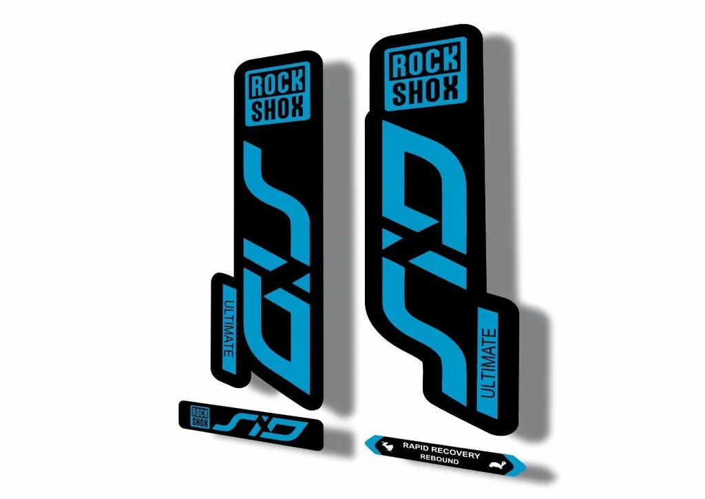 Rock Shox SID 2020 ULTIMATE Mountain Bike Cycling Decal Adhesive Sticker Blue - 1