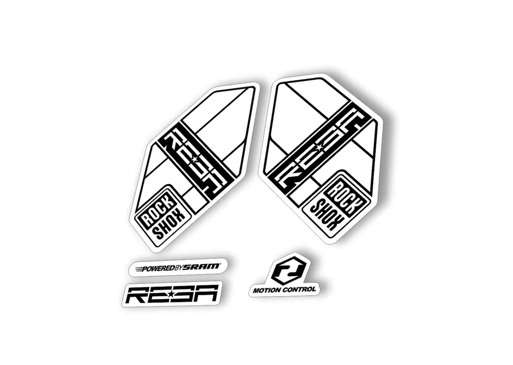 Rock Shox Reba 2012 Fork Decal Mountain Bike Cycling Sticker Adhesive White - 1