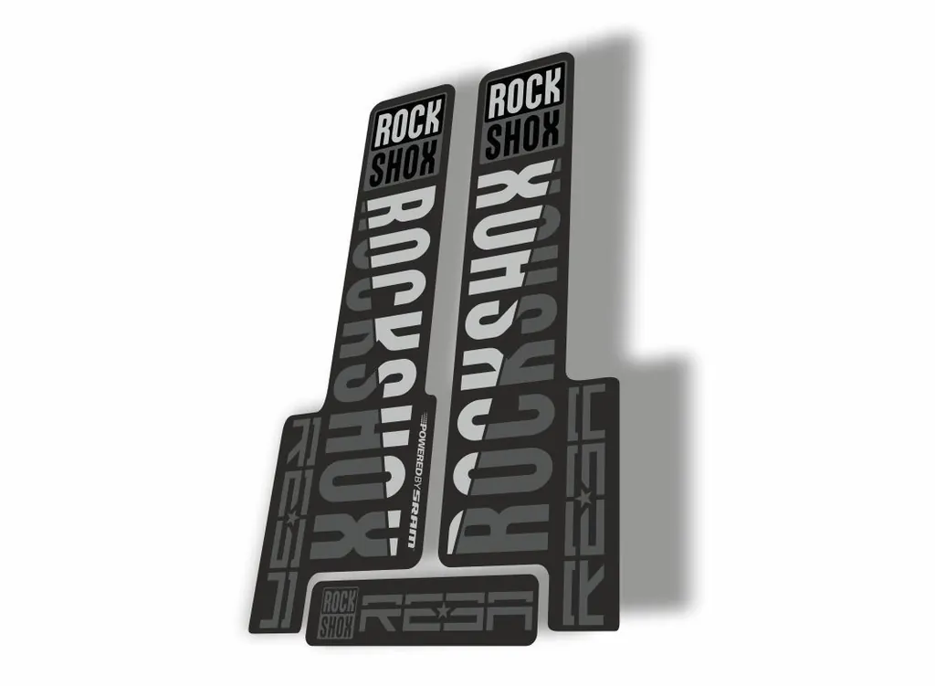 Rock Shox REBA 2018 Fork Decal Mountain Bike Cycling Sticker Adhesive Gray - 1