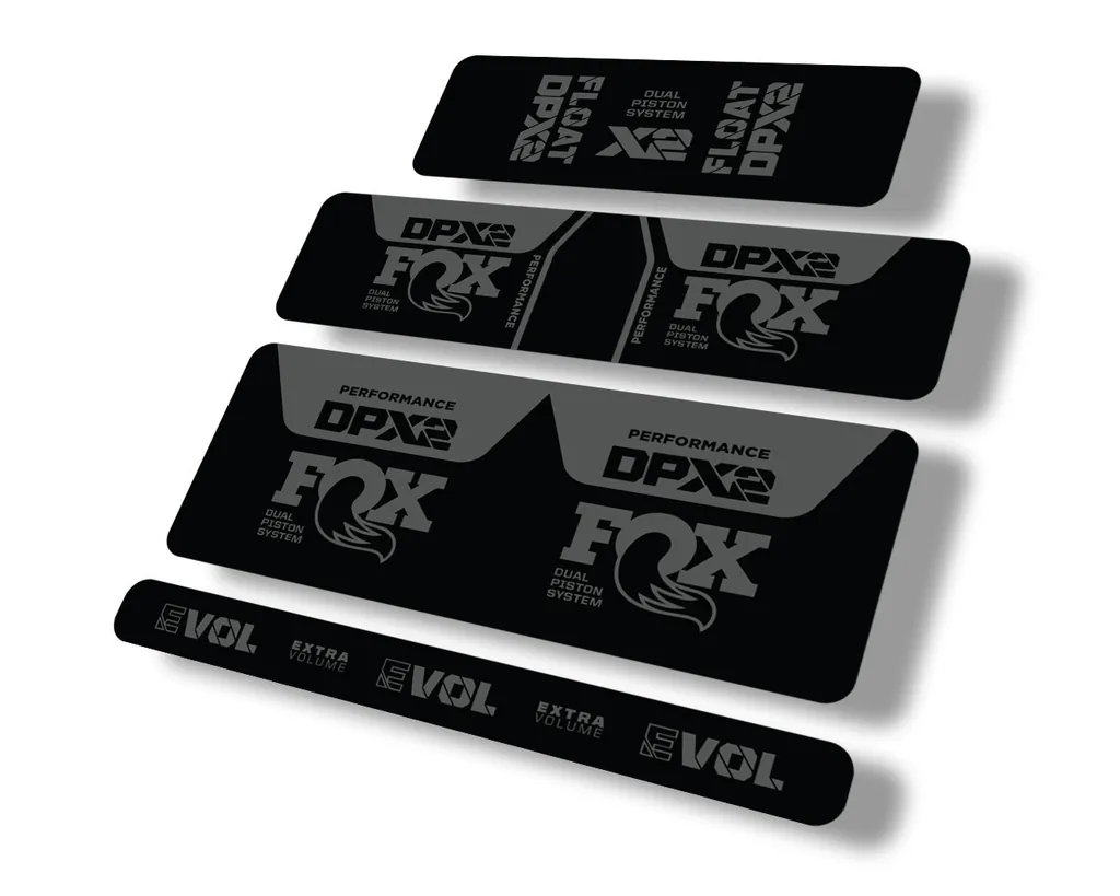 FOX Float DPX2 2021 Performance Rear Shock Suspension Sticker Decal Gray - 1