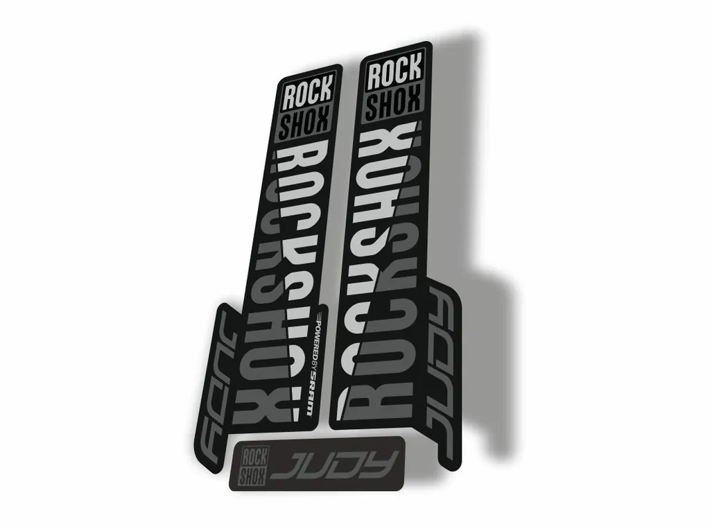 Rock Shox JUDY 2018 Fork Decal Mountain Bike Cycling Sticker Adhesive Gray - 1