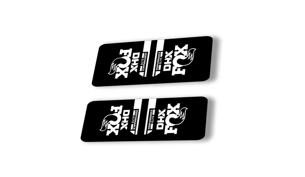 FOX DHX 2022 Performance Elite Rear Shock Suspension Sticker Decal White - 1