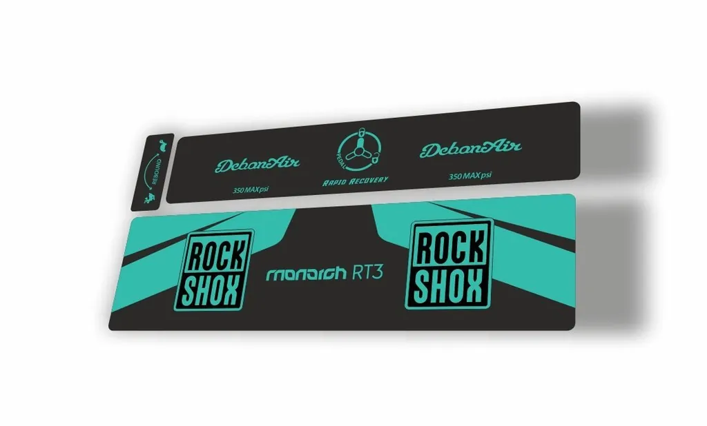 Rock Shox 2016 MONARCH RT3 Rear Shock MTB Decal Sticker Adhesive Dolphin - 1