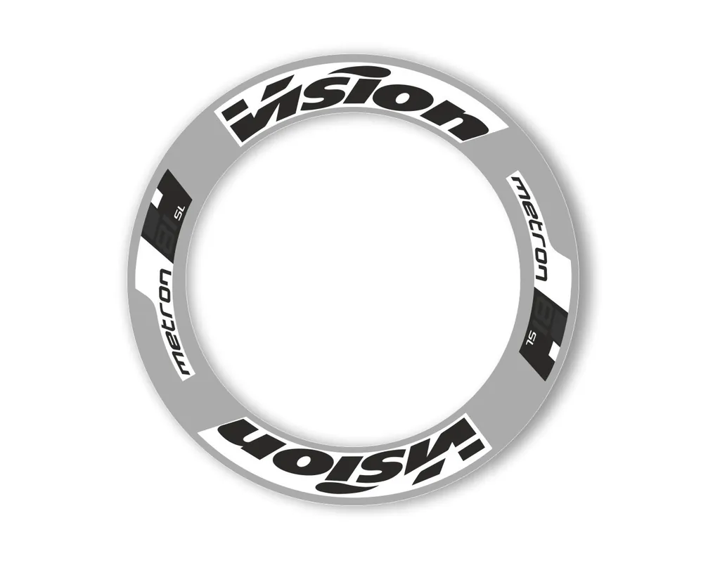 Vision Metron 2019 M81 81 88 Road Bike Wheel Decal Sticker Adhesive Set Black - 1