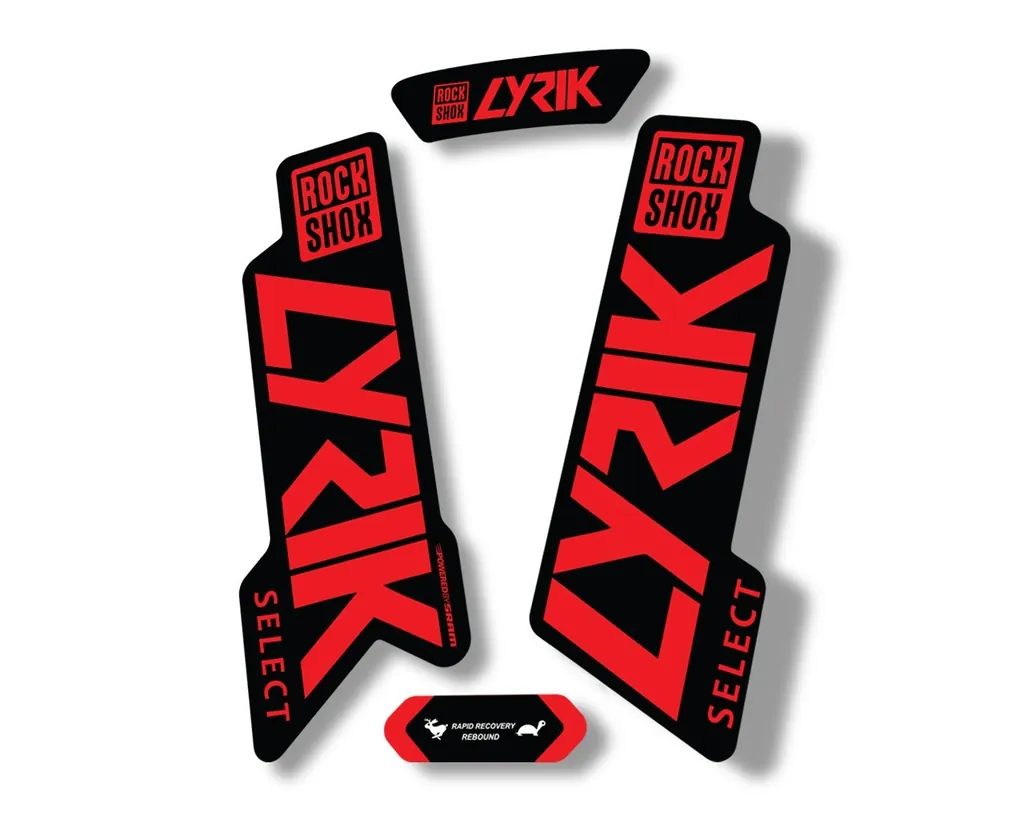 Rock Shox LYRIK SELECT 2020 Fork Decal Mountain Bike Cycling Sticker Red - 1