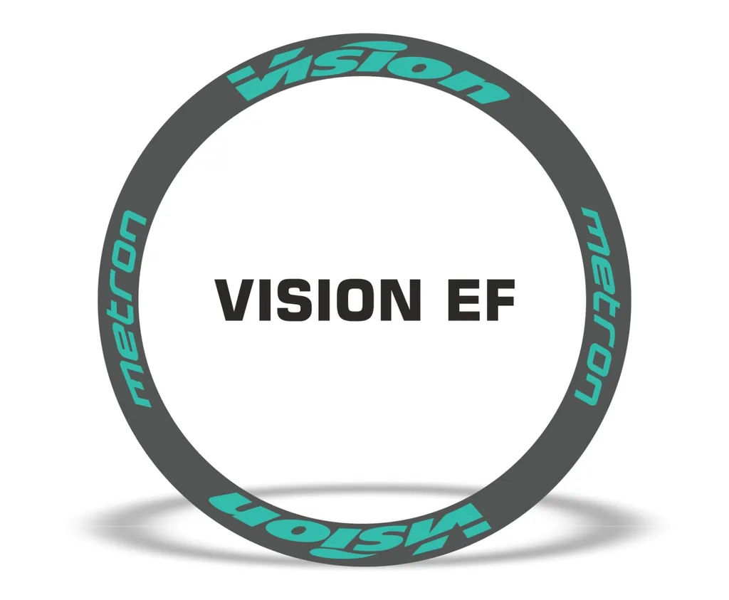 Vision Metron EF Road Bike Rim Decal Wheel Sticker Set Adhesive Dolphin - 1
