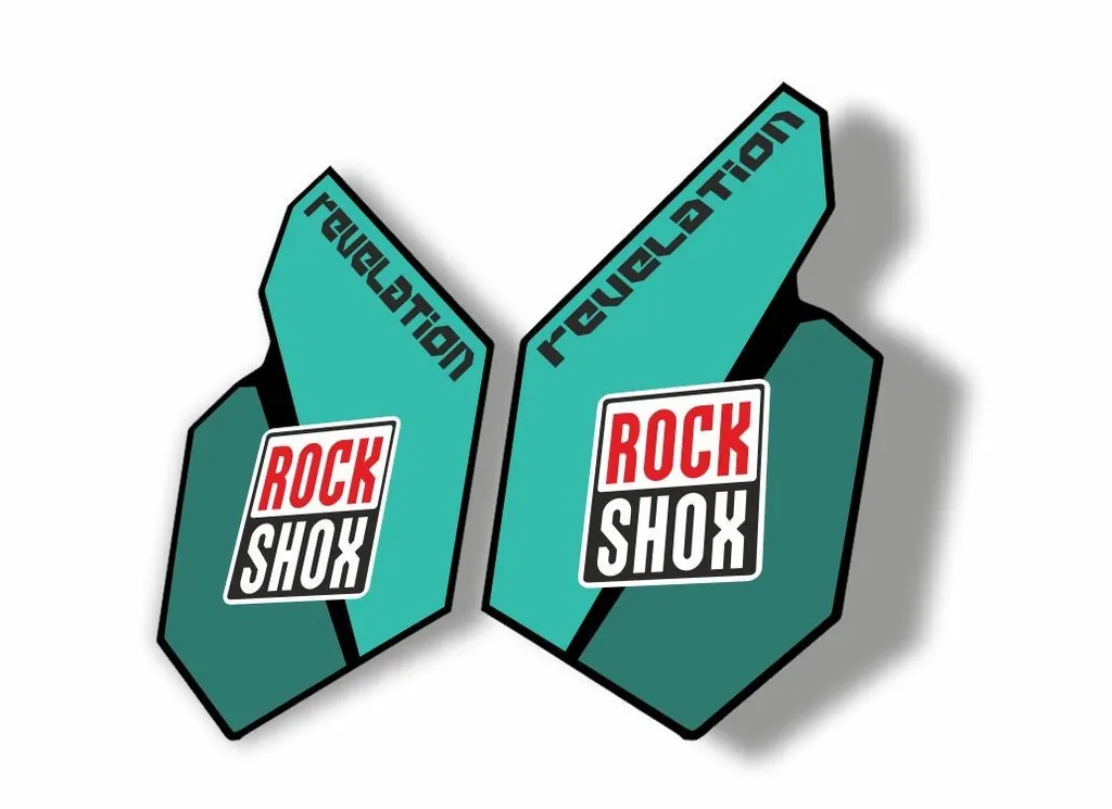 Rock Shox REVELATION 2012 Mountain Bike Cycling Decal Sticker Adhesive Dolphin - 1