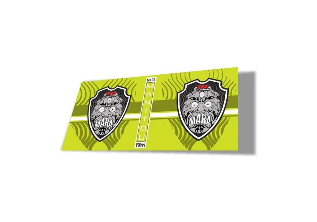 Manitou Mara 2020 Rear Shock Suspension Factory Sticker Decal Lime Green - 1
