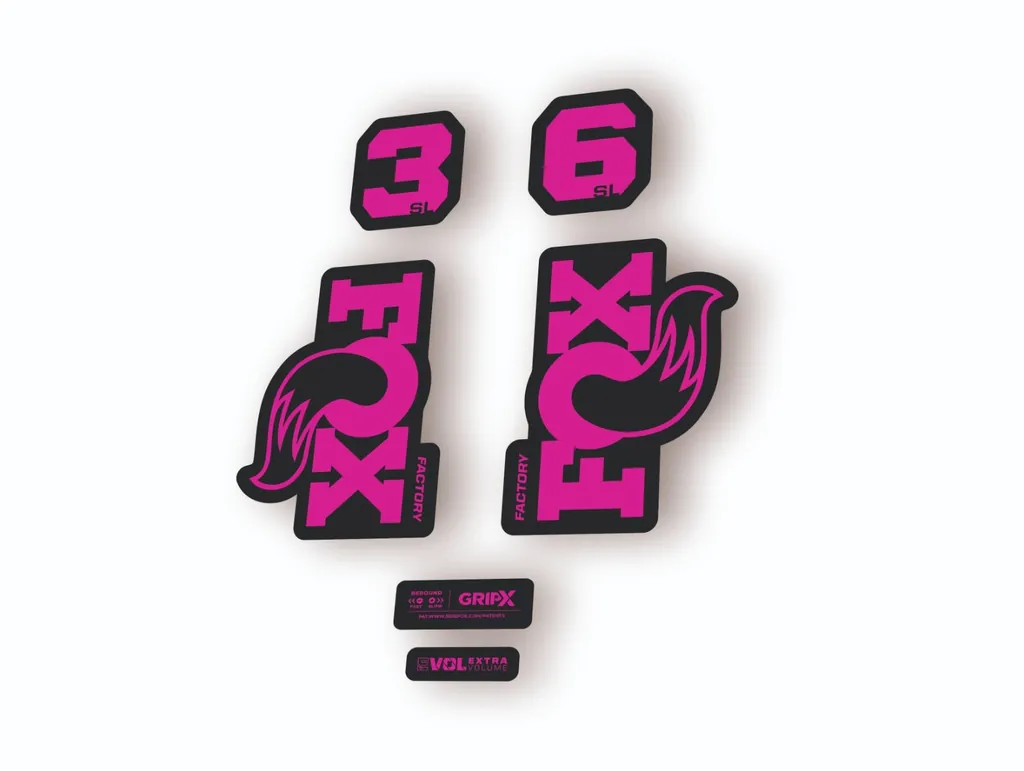 FOX 36 SL Factory 2026 Fork Decal Suspension Sticker Adhesive Pink - 1