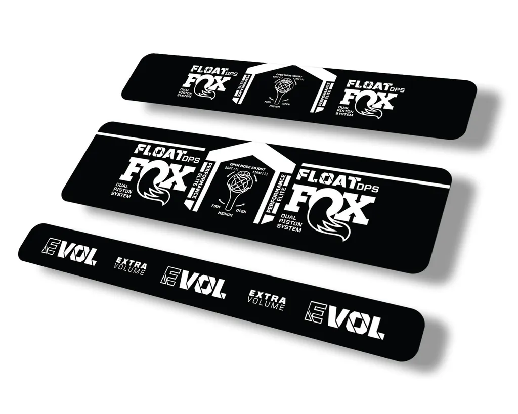 FOX Float DPS 2021 Performance Elite Rear Shock Suspension Sticker Decal White - 1