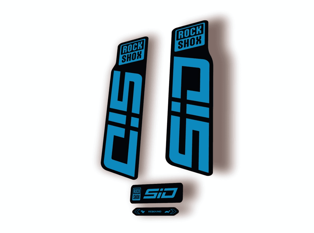 Rock Shox SID 2024 Fork Decal Mountain Bike Cycling Sticker Kit Blue - 1