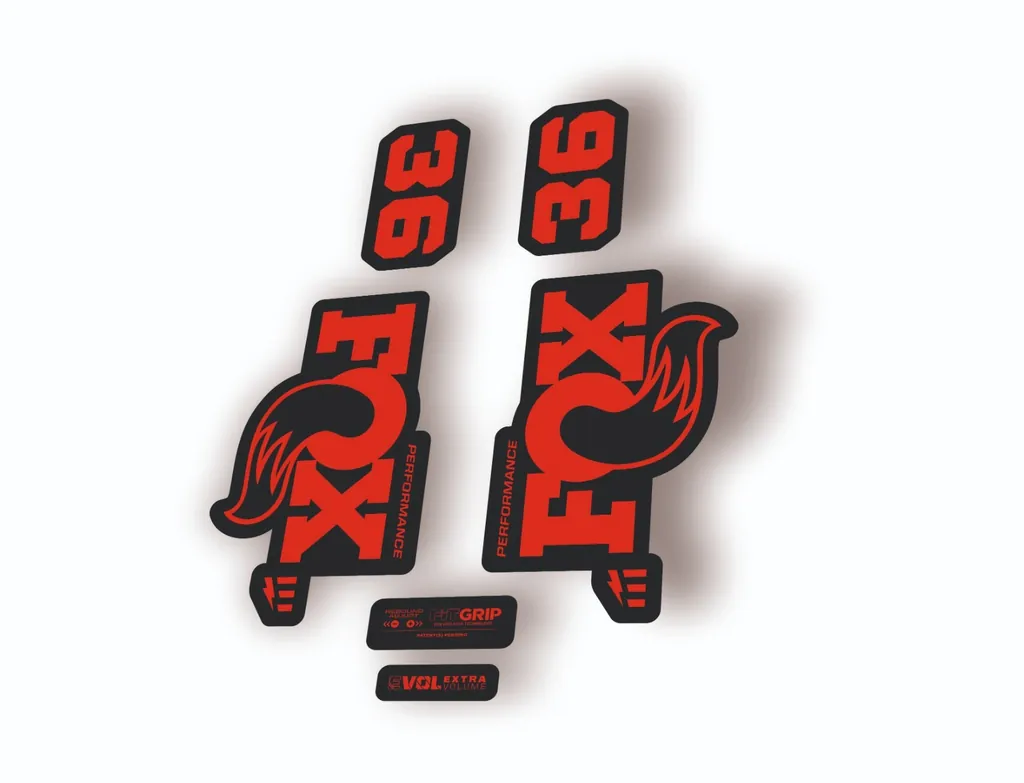FOX 36 Performance E-Optimized 2026 Fork Factory Decal Sticker Adhesive Red - 1