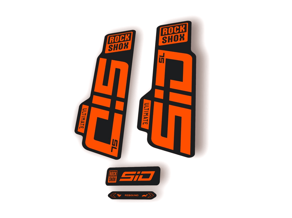 Rock Shox SID SL Ultimate 2024 Fork Decal MTB Cycling Sticker Kit Blue - 1