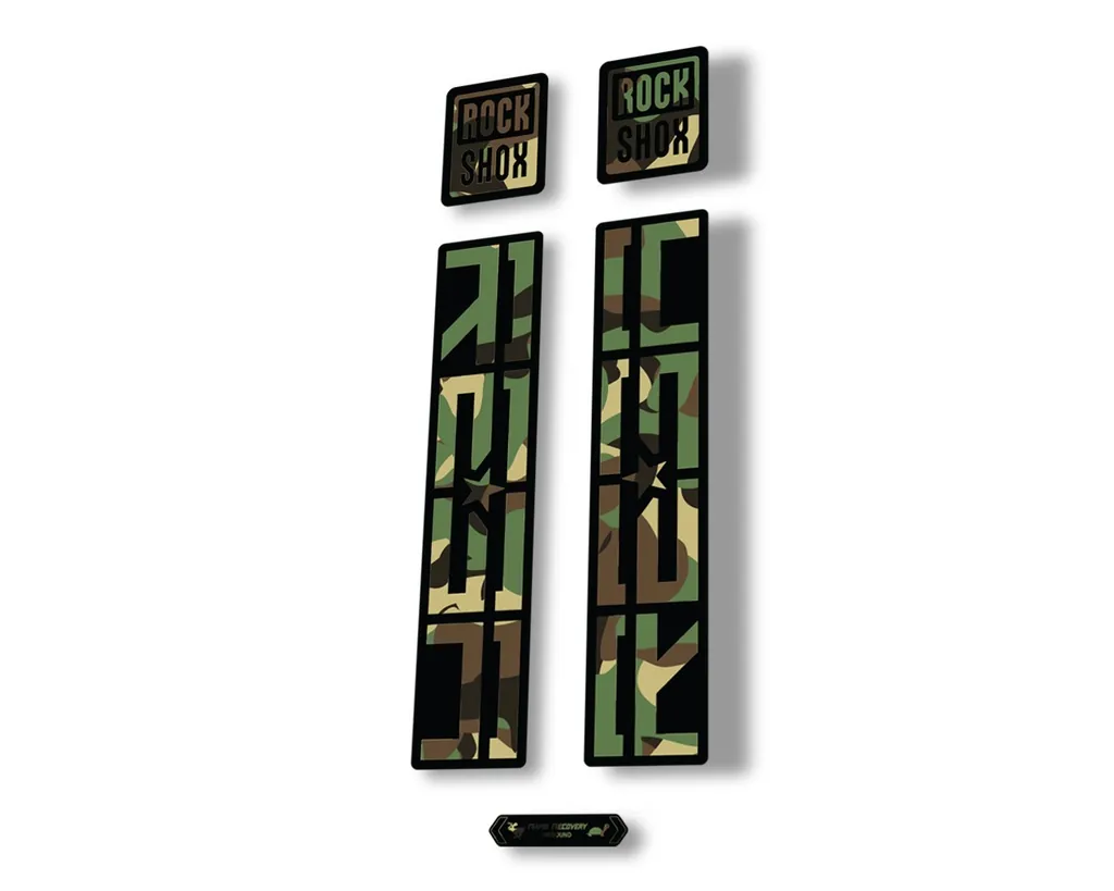 Rock Shox REBA 2020 Fork Decal Mountain Bike Cycling Sticker Adhesive Camo - 1