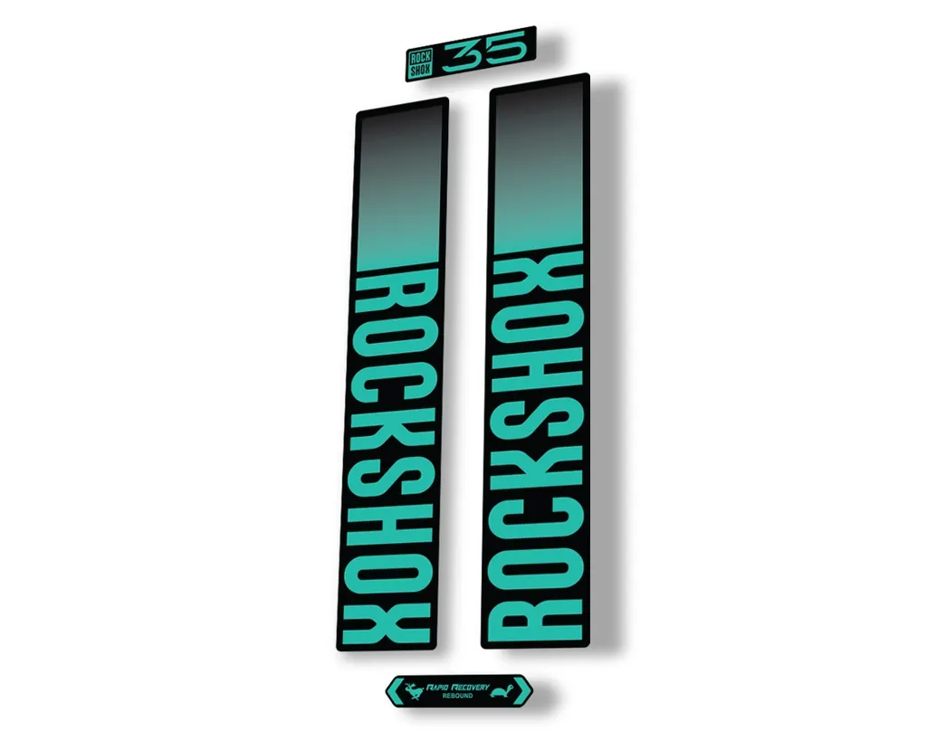 Rock Shox 35 2021 Fork Decal Mountain Bike Cycling Sticker Adhesive Dolphin - 1