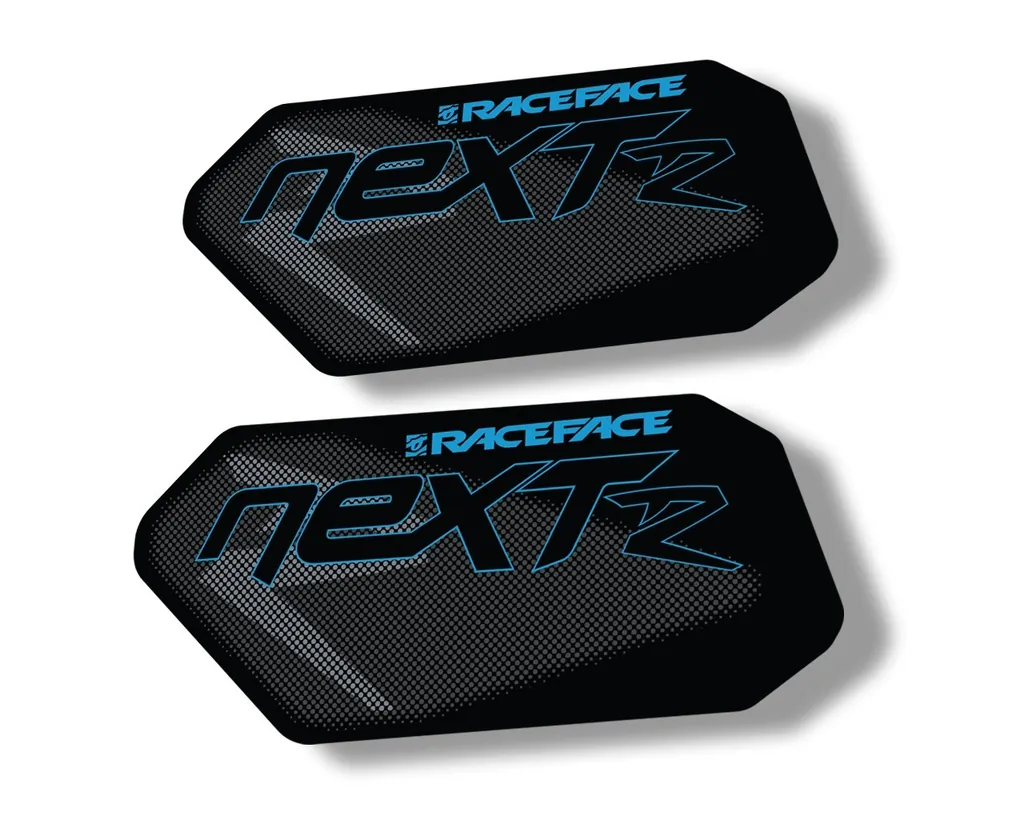 Race Face Next R Crank Decals Set Sticker Mountain Bike Adhesive Blue 2Pcs - 1