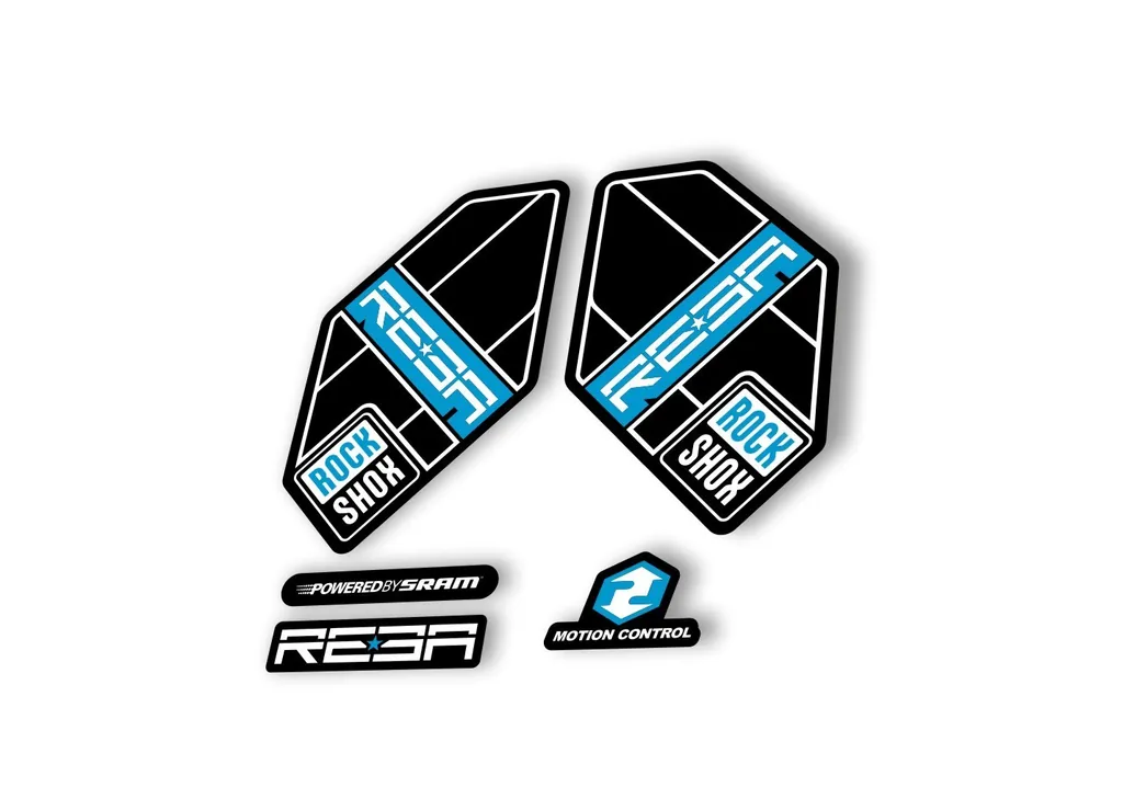 Rock Shox Reba 2012 Fork Decal Mountain Bike Cycling Sticker Adhesive Blue - 1