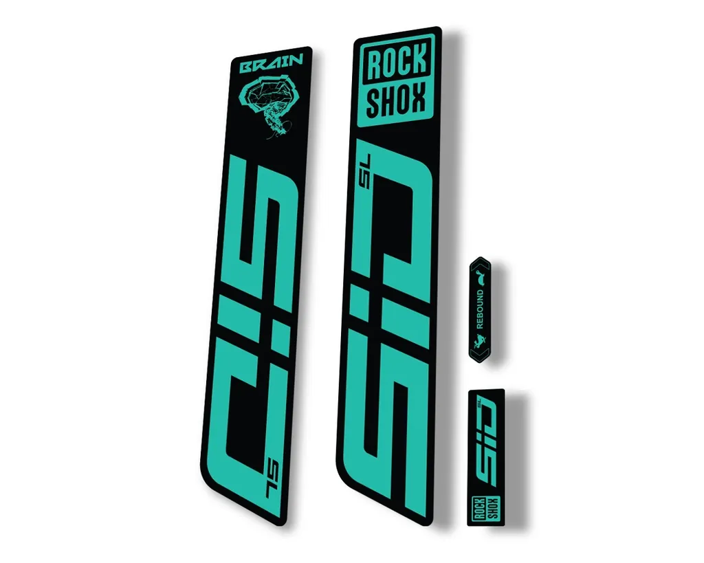 Rock Shox SID SL Brain 2021 Mountain Bike Cycling Decal Sticker Adhesive Dolphin - 1