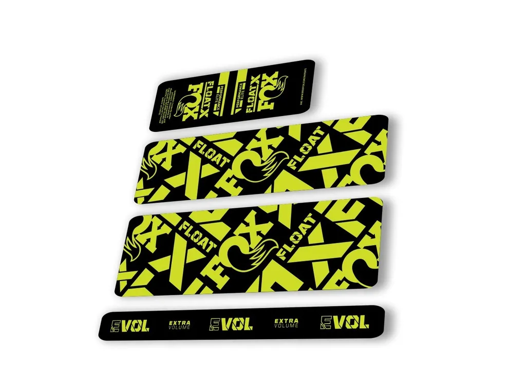 Fox 2022 Float X Performance Elite Rear Shock Suspension Sticker Decal L.Green - 1