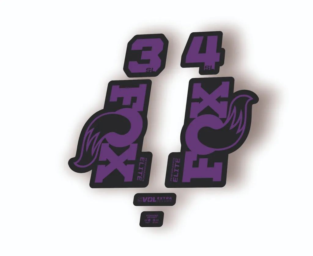 FOX 34 SL Elite Performance 2026 Fork Factory Decal Sticker Adhesive Purple - 1