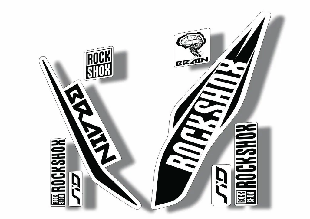 Rock Shox SID Brain 2017 Mountain Bike Cycling Decal Sticker Adhesive Black - 1