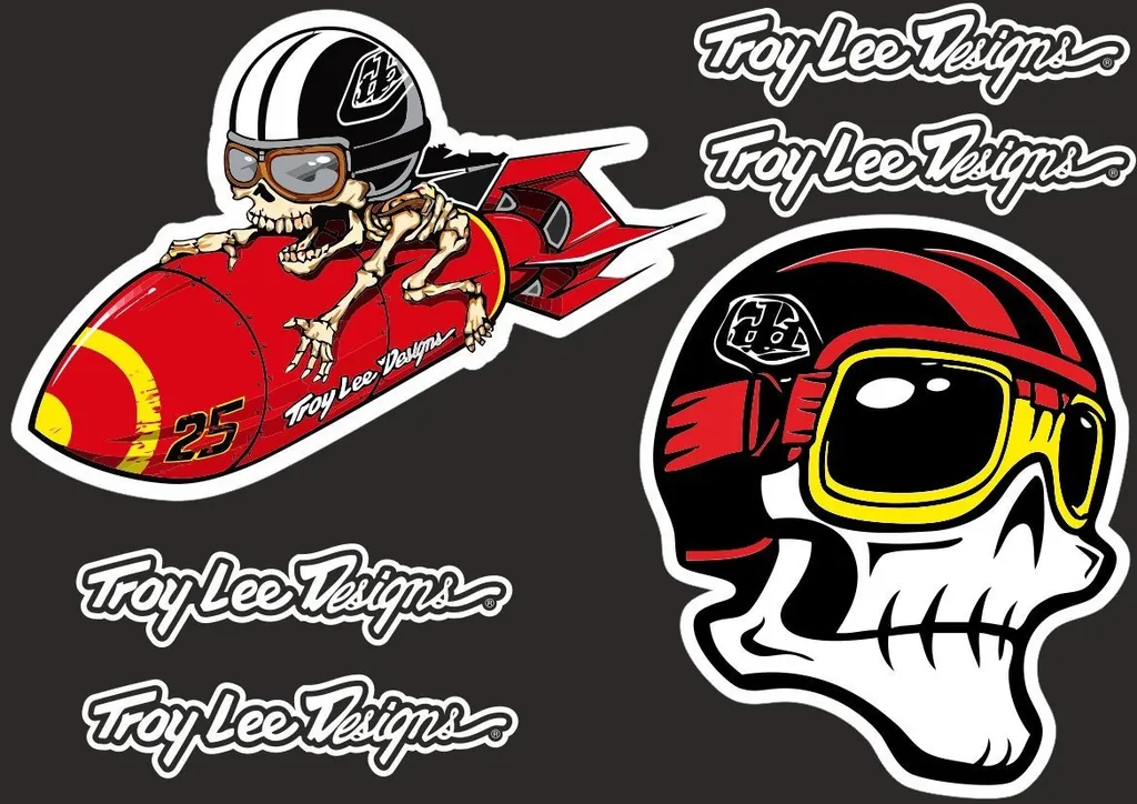 Troy Lee Designs Bike Bicycle Frame Decal Sticker Graphic Adhesive Set Vinyl #13 - 1