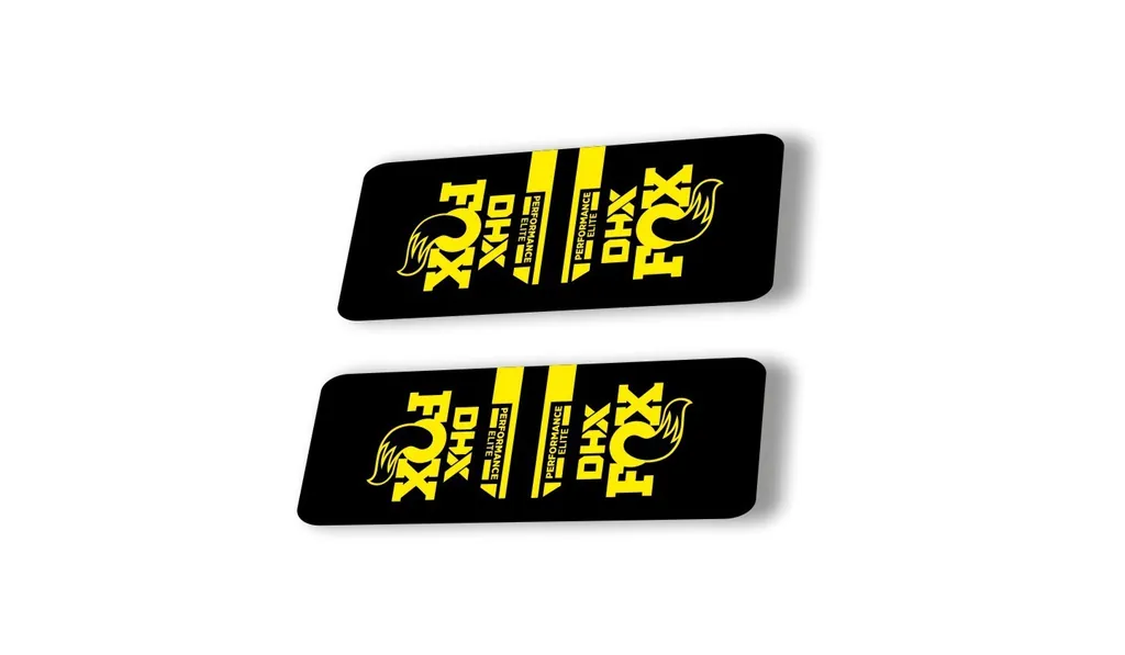 FOX DHX 2022 Performace Elite Rear Shock Suspension Sticker Decal Yellow - 1