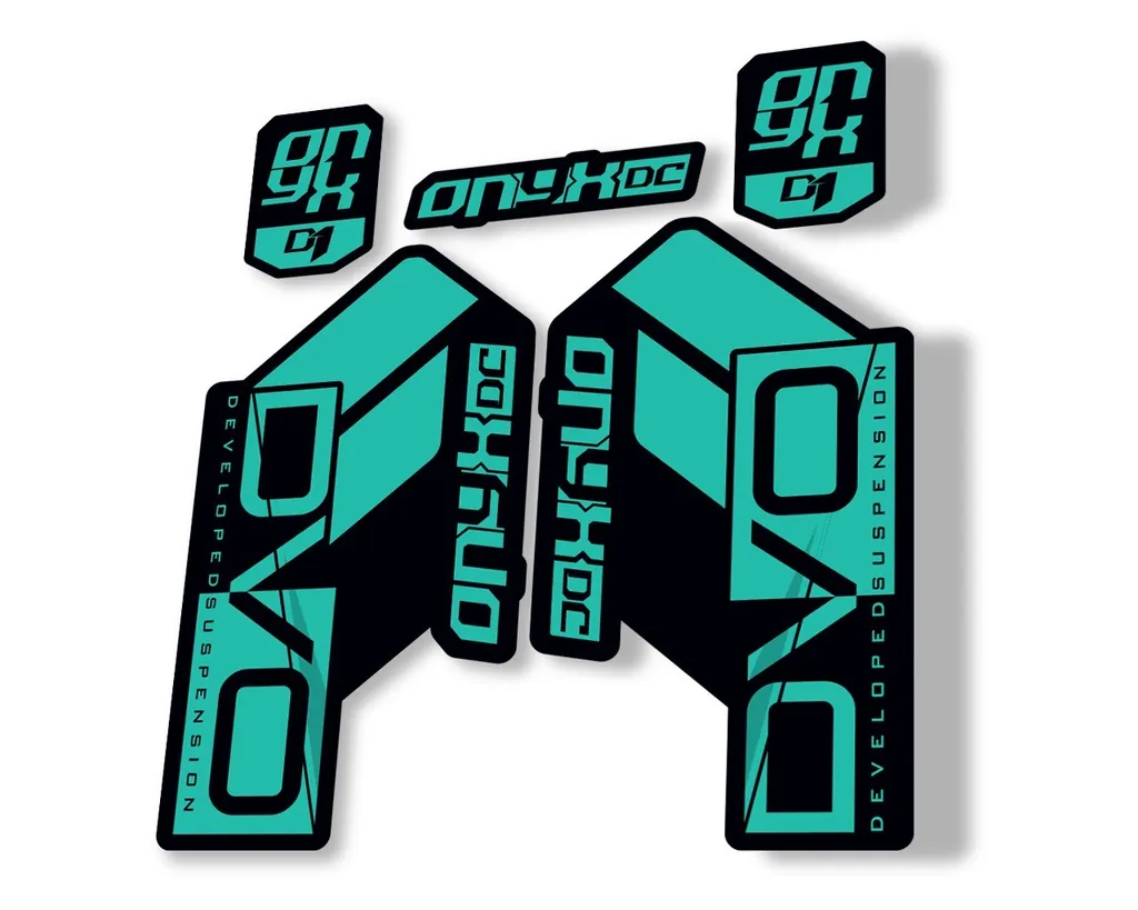 DVO Onyx DC D1 2019 Fork Suspension Sticker Factory Decal Adhesive Dolphin - 1