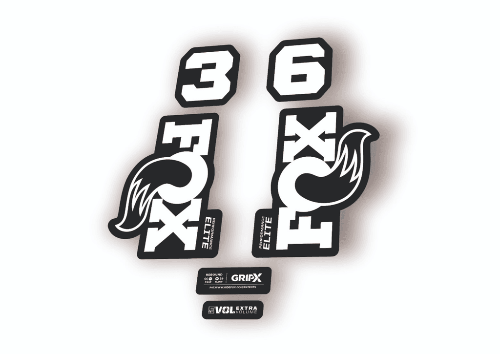FOX 36 Elite Performance 2026 Fork Factory Decal Sticker Adhesive White - 1