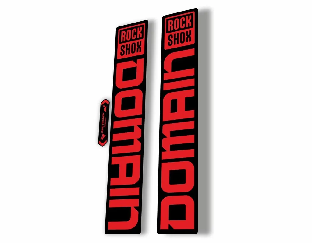 Rock Shox DOMAIN 2022 Mountain Bike Cycling Decal Sticker Adhesive Red - 1