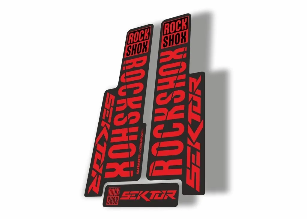 Rock Shox SEKTOR 2018 Fork Decal Mountain Bike Cycling Sticker Adhesive Red - 1