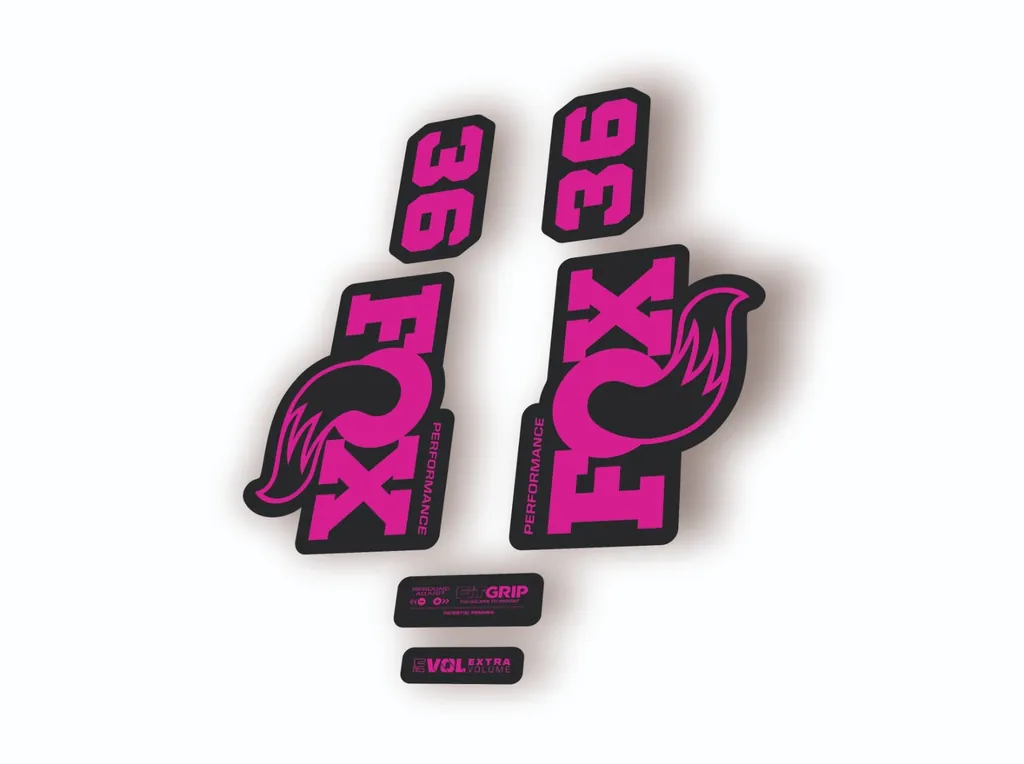 FOX 36 Performance 2026 Fork Factory Suspension Decal Sticker Adhesive Pink - 1