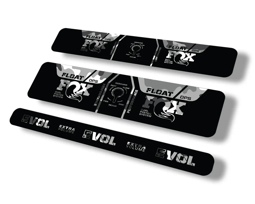 FOX Float DPS 2021 Performance Rear Shock Suspension Sticker Decal White Camo - 1