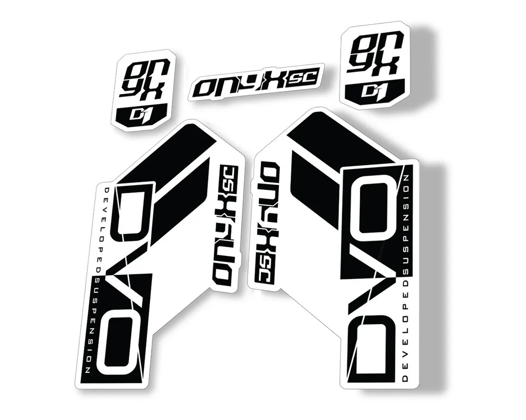 DVO Onyx SC D1 2019 Fork Suspension Sticker Factory Decal Adhesive Black - 1