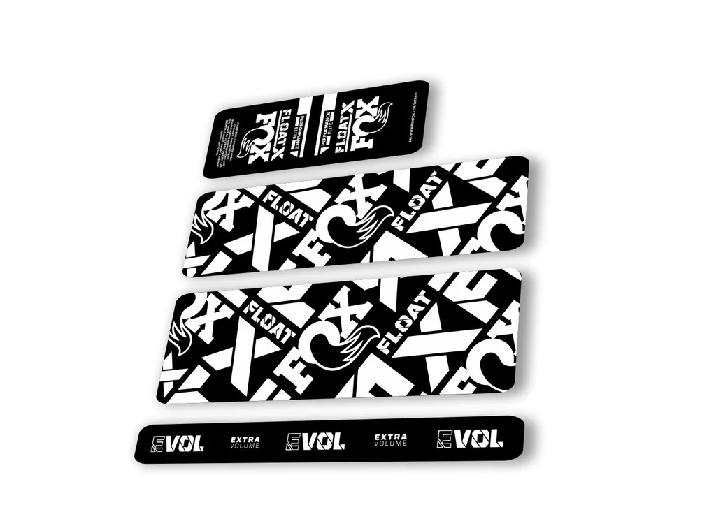 Fox 2022 Float X Performance Elite Rear Shock Suspension Sticker Decal White - 1