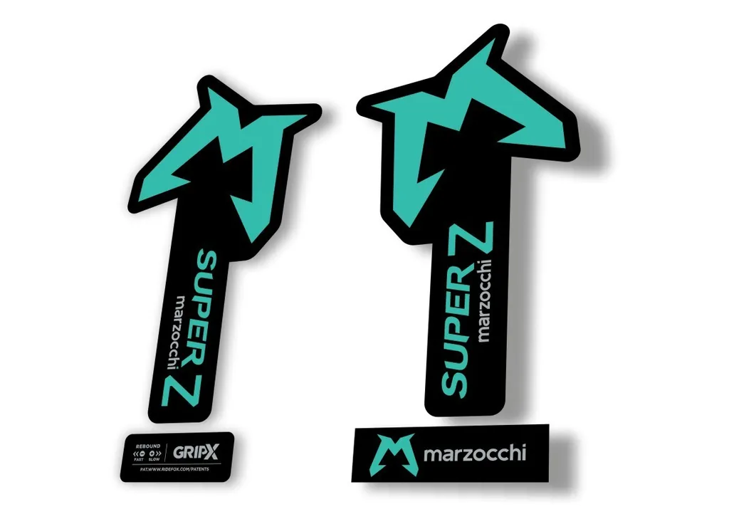 Marzocchi SUPER Z 2025 Fork Suspension Sticker Decal Kit Adhesive Dolphin - 1