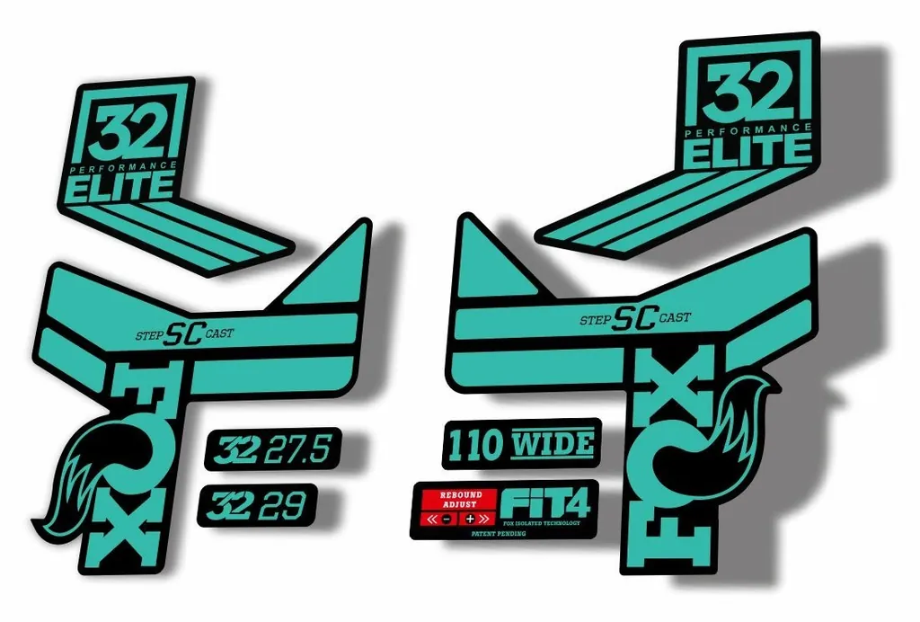 FOX 32 Step Cast SC EP Fork Suspension Factory Decal Sticker Dolphin - 1