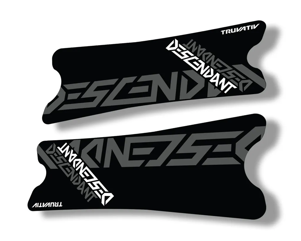 Truvativ 2018 Dexcendant Crank Set Stickers Decals MTB Bicycle 2Pcs Gray - 1