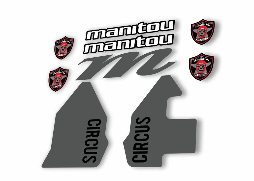 Manitou CIRCUS 2018 Fork Suspension Decal Kit Sticker Gray - 1
