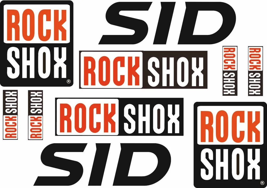 Rock Shox SID Bicycle Forks Decals Stickers Graphic Set Vinyl Logo Adhesive - 1