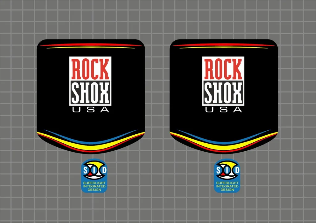 Rock Shox SID 1998 Forks Decals Stickers Graphic Set Vinyl Logo Adhesive - 1
