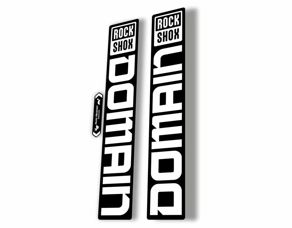 Rock Shox DOMAIN 2022 Mountain Bike Cycling Decal Sticker Adhesive White - 1